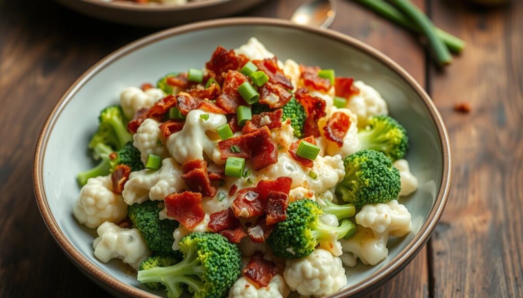 broccoli cauliflower bacon salad broccoli cauliflower bacon salad