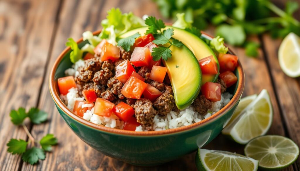 lean ground beef taco bowl lean ground beef taco bowl